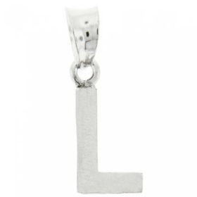 Sterling Silver Initial Pendant Letter L Engravablesterling 