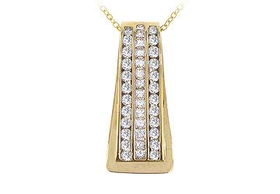 Diamond Pendant : 14K Yellow Gold - 1.25 CT Diamondsdiamond 