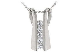 Diamond Pendant : 14K White Gold - 1.25 CT Diamondsdiamond 