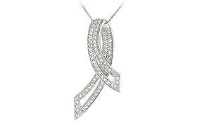 Cubic Zirconia Sterling Silver Pendantcubic 