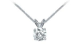 Platinum : Round Diamond Solitaire Pendant - 1.00 CT. TW.platinum 