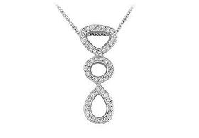 Diamond Pendant : 14K White Gold - 0.25 CT Diamondsdiamond 