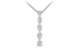 Diamond Journey Pendant : 14K White Gold - 0.50 CT Diamondsdiamond 