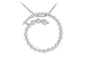 Diamond Journey Pendant : 14K White Gold - 1.00 CT Diamondsdiamond 