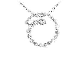 Diamond Journey Pendant : 14K White Gold - 0.50 CT Diamondsdiamond 