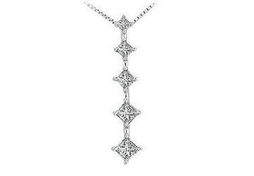 Diamond Journey Pendant : 14K White Gold - 1.50 CT Diamondsdiamond 