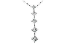 Diamond Journey Pendant : 14K White Gold - 1.00 CT Diamondsdiamond 