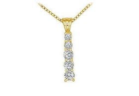 Diamond Journey Pendant : 14K Yellow Gold - 0.50 CT Diamondsdiamond 