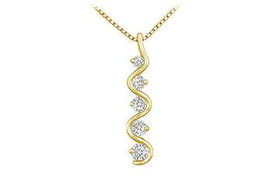 Diamond Journey Pendant : 14K Yellow Gold - 0.50 CT Diamondsdiamond 