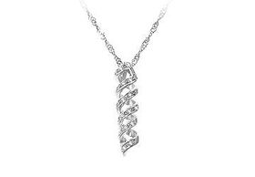 Spiral CZ Sterling Silver Pendantspiral 