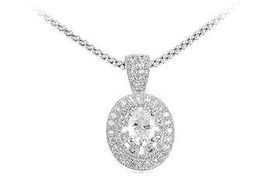 CZ Sterling Silver Pendantsterling 