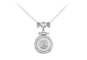 Wheel CZ Sterling Silver Pendantwheel 