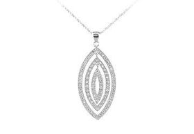 CZ Sterling Silver Pendantsterling 