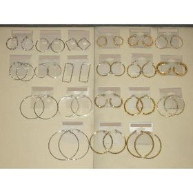 Assorted Hoop Earrings Case Pack 144assorted 