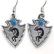 Earth Spirit Earrings - Kokopelliearth 