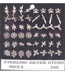 Variety Pack of 24 Sterling Silver Earringsvariety 