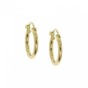 New Earrings-10K Yellow Gold Hoopsearrings 