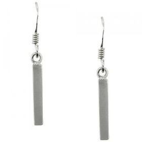 New 925 Sterling Dangle Bar Earrings w/ Fishhook Backssterling 