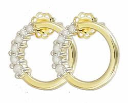 10k Gold Diamond Earringsgold 