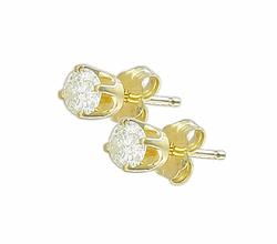 14k Yellow Gold Diamond Earringsyellow 