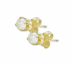 Yellow Gold Diamond Earringsyellow 