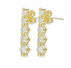 14k Yellow Gold Diamond Earringsyellow 