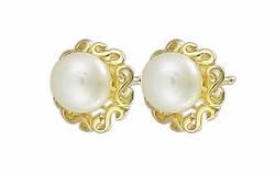 10k Gold Pearl Earringsgold 