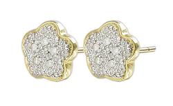 10k Yellow Gold Diamond Earringsyellow 