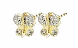 10k Yellow Gold Diamond Earringsyellow 