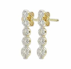 10k Yellow Gold Diamond Earringsyellow 