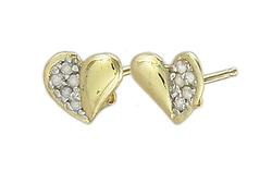 10k Yellow Gold Diamond Earringsyellow 