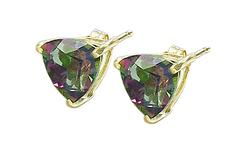 10k Yellow Gold Topaz Earringsyellow 