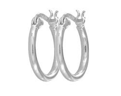 Sterling Silver Hoop Earringssterling 