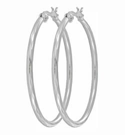 Sterling Silver Hoop Earringssterling 