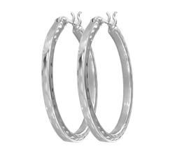 Sterling Silver Hoop Earringssterling 