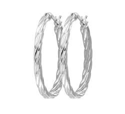 Sterling Silver Hoop Earringssterling 