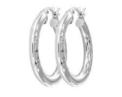 Sterling Silver Hoop Earringssterling 