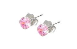 10k White Gold Cubic Zirconia Earringswhite 