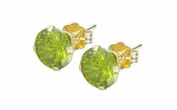 10k Yellow Gold Cubic Zirconia Earringsyellow 