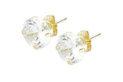 10k Yellow Gold Cubic Zirconia Earringsyellow 