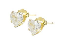 10k Yellow Gold Cubic Zirconia Earringsyellow 