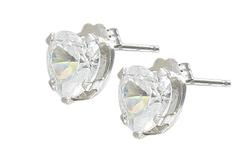 10k White Gold Cubic Zirconia Earringswhite 