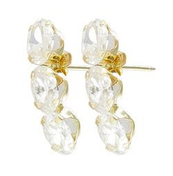 10k Yellow Gold Cubic Zirconia Earringsyellow 