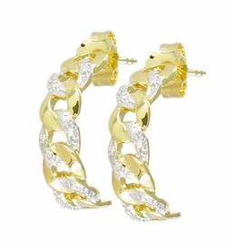 Gold Hoop Diamond Earringsgold 