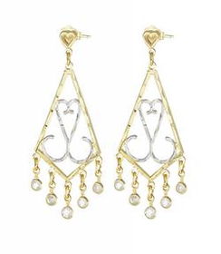 10k Gold Cubic Zirconia Earringsgold 