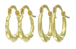 10k Yellow Gold Hoop Earringsyellow 