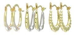 10k Yellow Gold Hoop Earringsyellow 