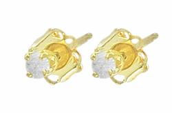 14k Yellow Gold Diamond Earringsyellow 