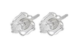 14k White Gold Diamond Earringswhite 