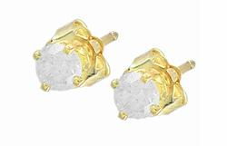 14k Yellow Gold Diamond Earringsyellow 